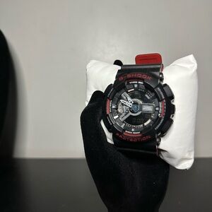 Casio G-Shock Black with Red Accents Rugged Sport Watch